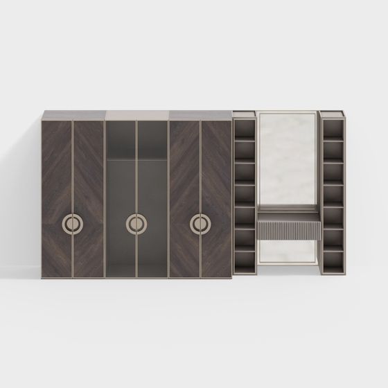 Urban Elegance Wardrobe 3D model