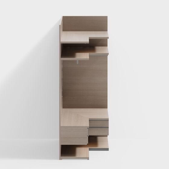 Urban Bookshelf 3D model for Modern Interiors