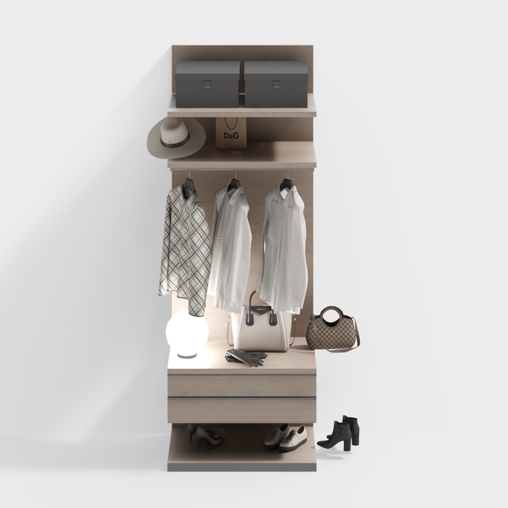 現代開放式更衣室衣櫥2【展示廳】