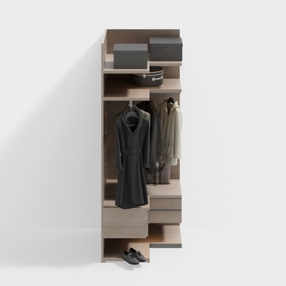 Stylish Urban Closet 3D model for Modern Spaces