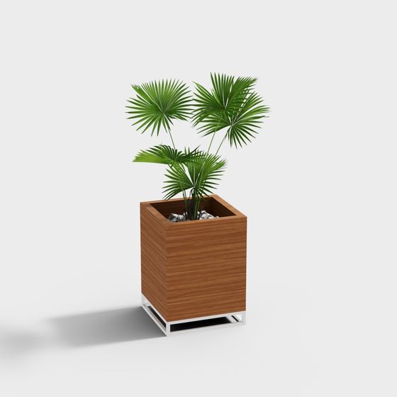 Urban Oasis Potted Plant 3D model for Modern Designs