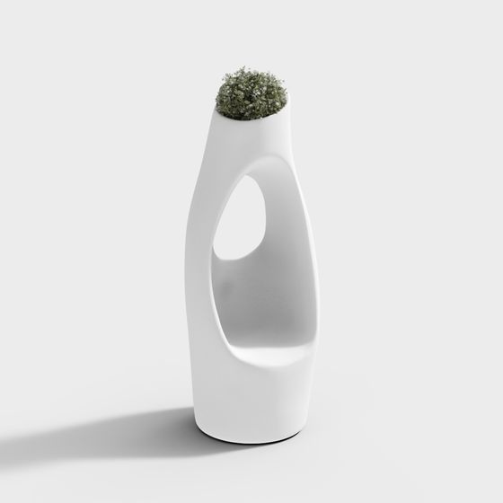 Lush Green Bottle 3D model with Unique Design