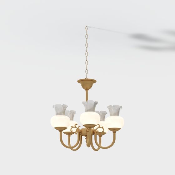 Charming Vintage 3D Chandelier Model