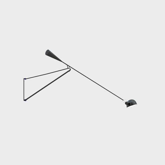 Elegant Geometric Table Lamp 3D model for Modern Spaces