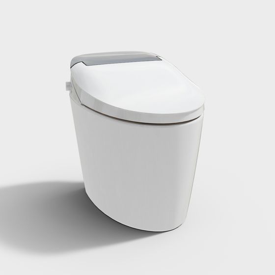 Futuristic Smart Toilet 3D Model