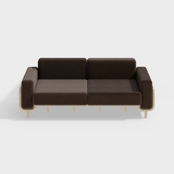 Urban Comfort Sofa 3D model for Modern Aesthetics