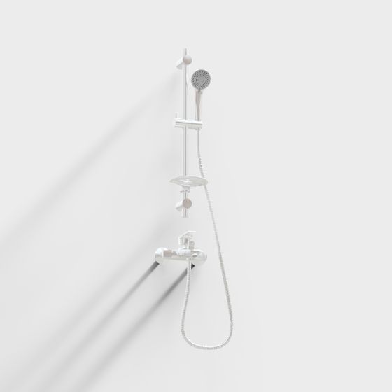 Minimalist Shower System 3D model