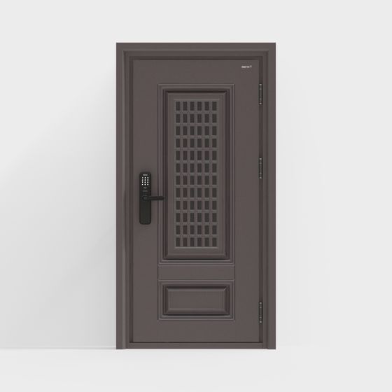Elegant Low-Polygon 3D Door Model Design