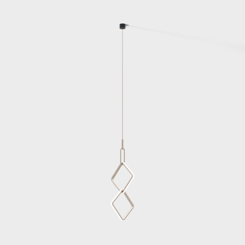 Hanging Geometric Light Fixture 3D model