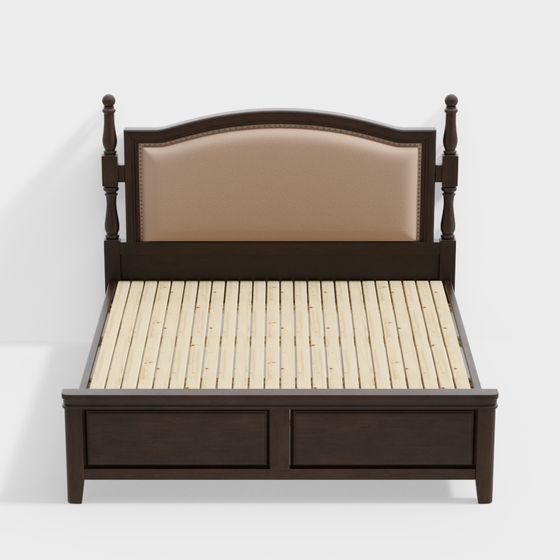 Vintage Bed 3D model for Elegant Interiors