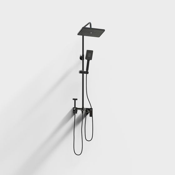 Sleek and Sophisticated Shower Set 3D model
