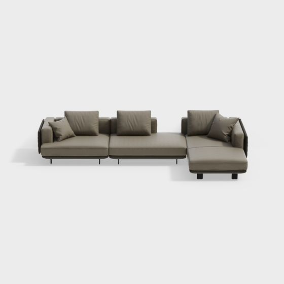 Urban Comfort Sofa 3D model