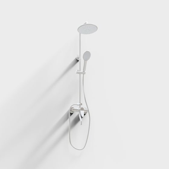 Modern Minimalist Shower System 3D model