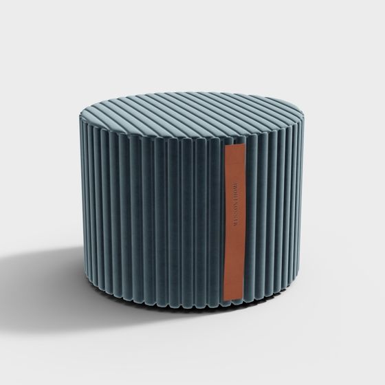 Chic Round Stool 3D model for Contemporary Spaces