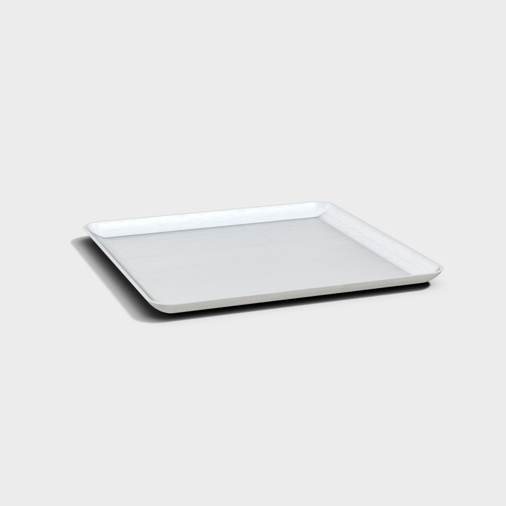 Minimalist Low-Poly Tray 3D model