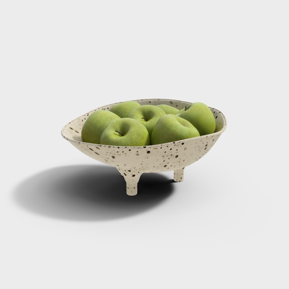 Speckled Fruit Bowl 3D model