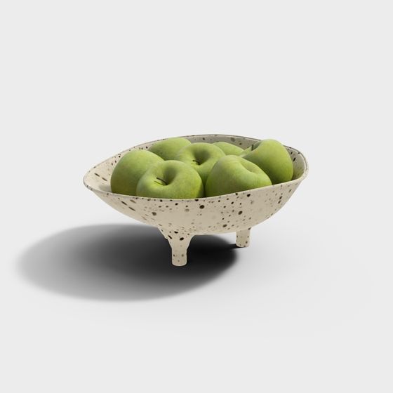Speckled Fruit Bowl 3D model