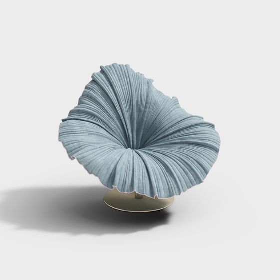Elegant Lotus Chair 3D model Inspired by Nature