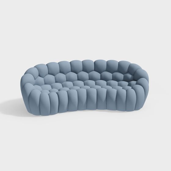 Stylish Cloud Sofa 3D model for Modern Spaces