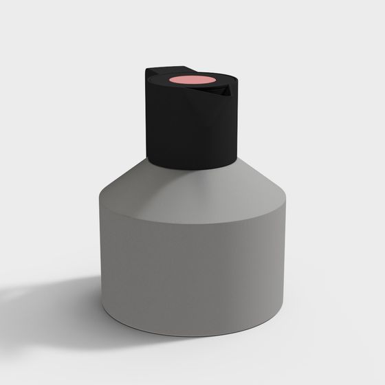 Stylish Low-Polygon Cylinder 3D Model