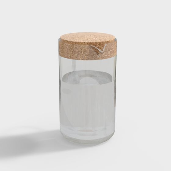 Stylish Glass Jar 3D Model for Creative Projects