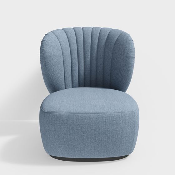 Stylish Low Polygon Armchair 3D Model for Modern Spaces