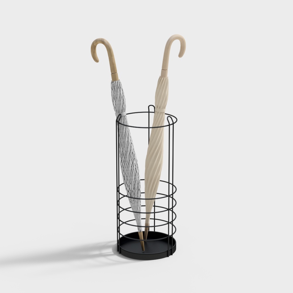 Supporto per Ombrello in Ferro ELF Life Zhi Design Creativo Semplice - Nero