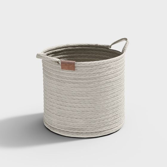 Cozy Rope Basket 3D model