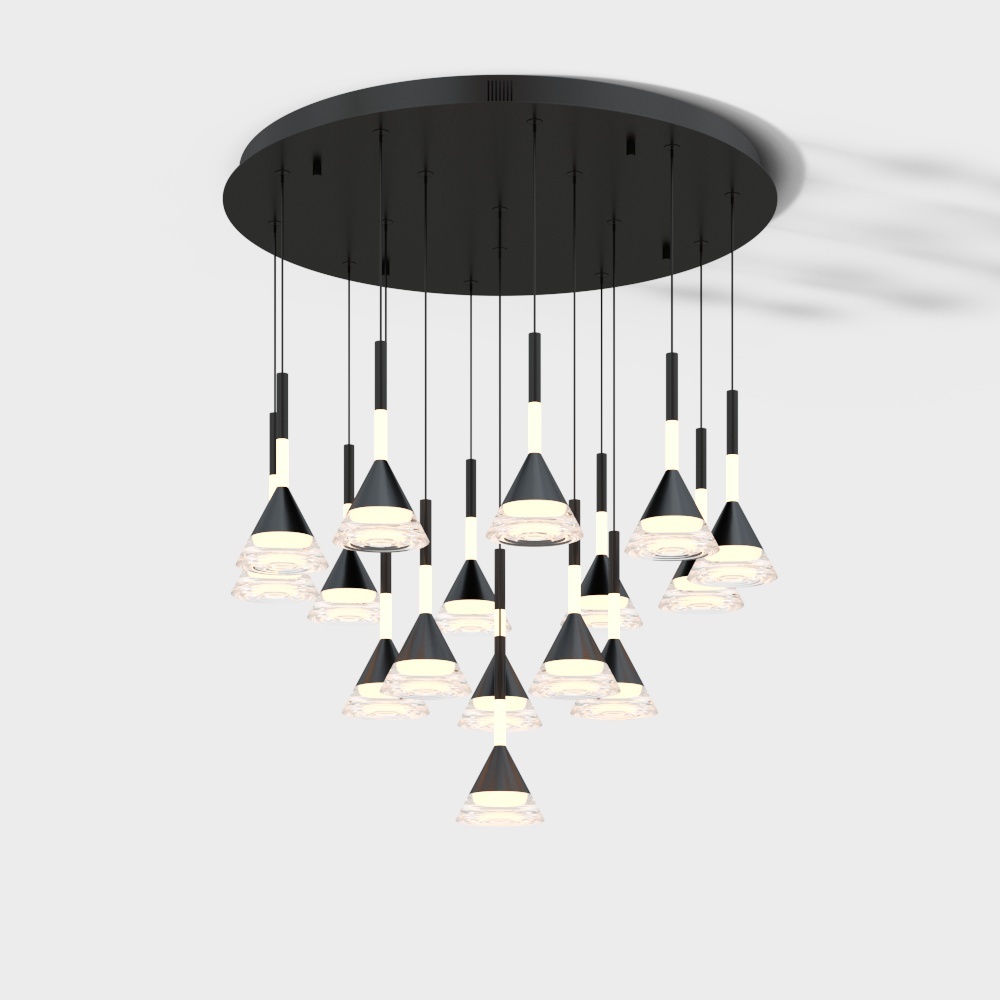 Modern Luminary Chandelier 3D model