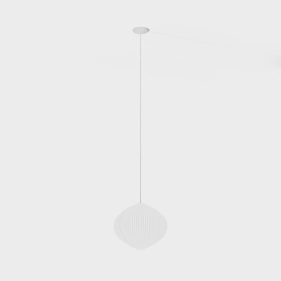 Stylish Minimalist Chandelier 3D model