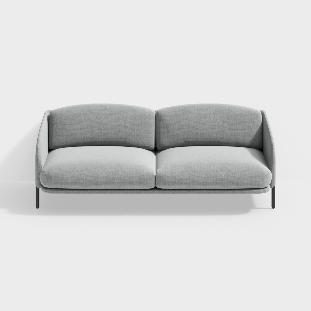 Canapé Fait comme une Plume - Canapé Trois Places Empilé avec Grilles Grises