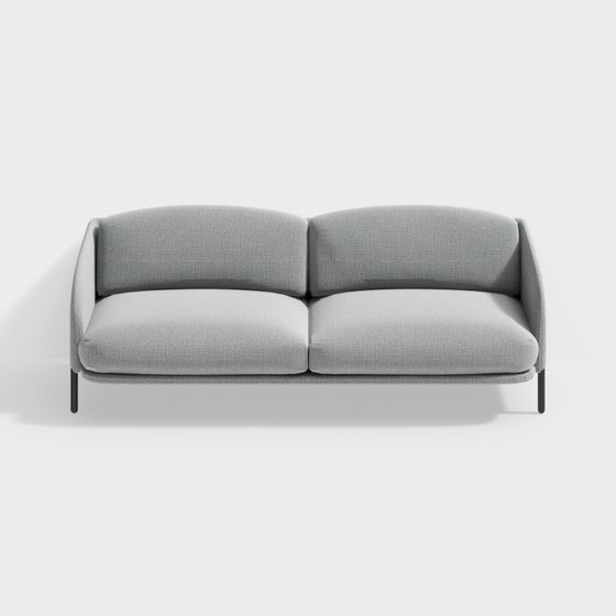 Canapé Fait comme une Plume - Canapé Trois Places Empilé avec Grilles Grises