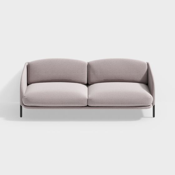 Urban Comfort Low-Poly Sofa 3D model