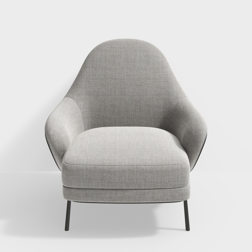 Masasanty/Massa Santi-Italian Minotti Modern Fabric Single Sofa