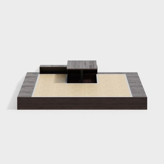 Minimalist Coffee Table 3D model for Modern Interiors