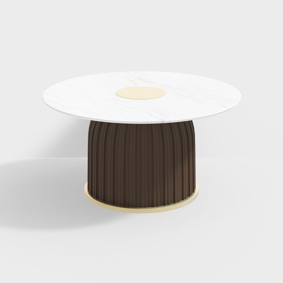 Stylish Round Table 3D model for Contemporary Spaces