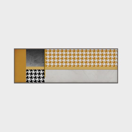 Stylish Houndstooth Panel 3D model for Creative Projects