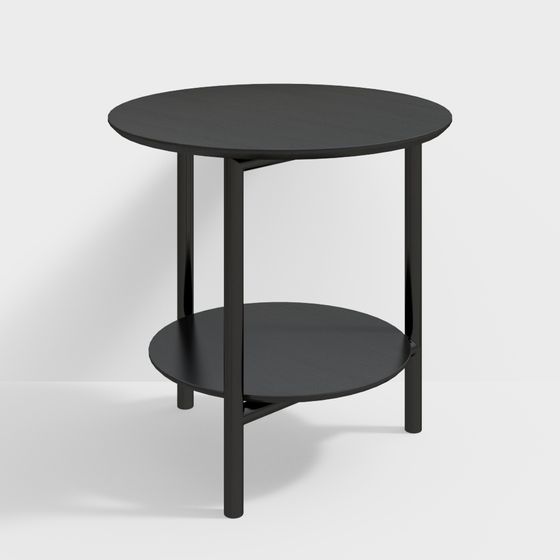 Modern Round Side Table 3D model