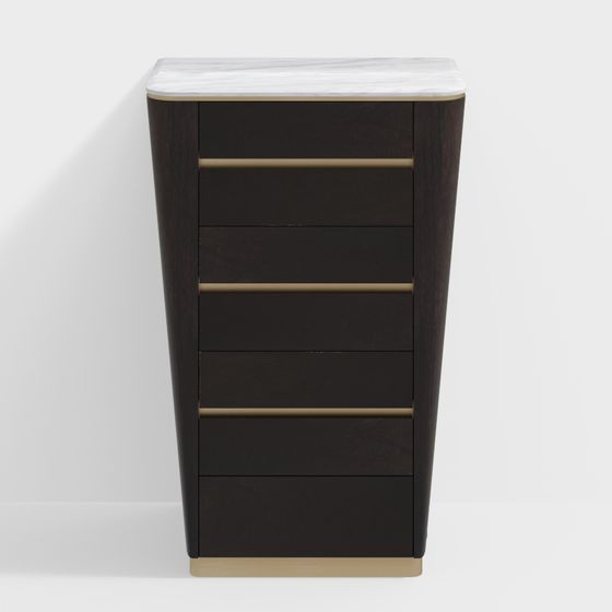 Elegant Storage Cabinet 3D model for Modern Interiors