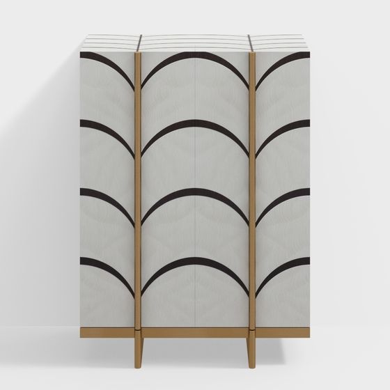 Elegant Low-Polygon Screen 3D model for Modern Aesthetics