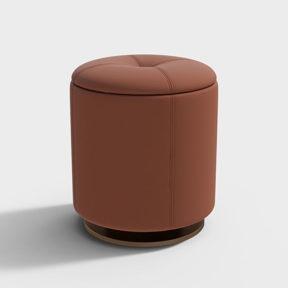 Round Stool 3D Model