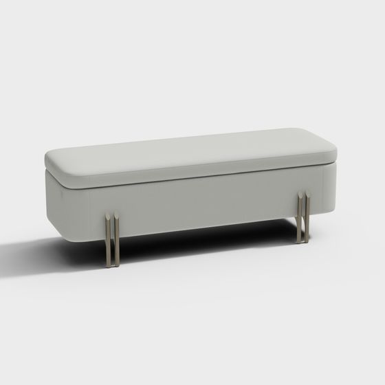 Modern Urban Bench 3D model