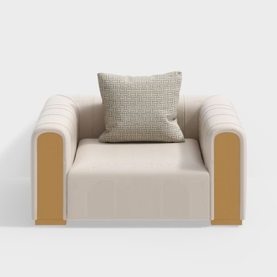 Stylish Low-Poly Sofa Chair 3D model