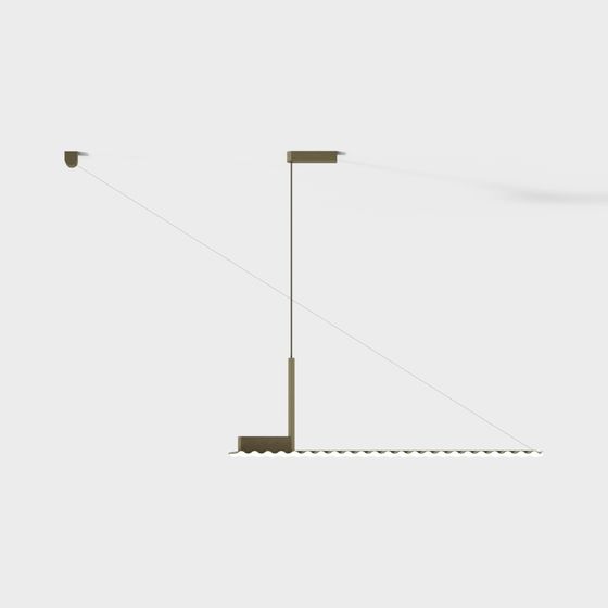 Minimalist Wall Lamp 3D model for Creative Spaces
