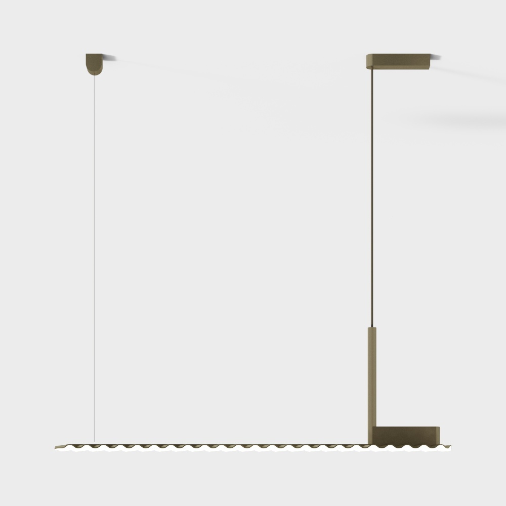 Squeak, there's light. Long Dawn Lights Modern Simple Iron Creative Chandelier Cafe Restaurant Bar Designer Chandelier - Tuhao jin (hanging)