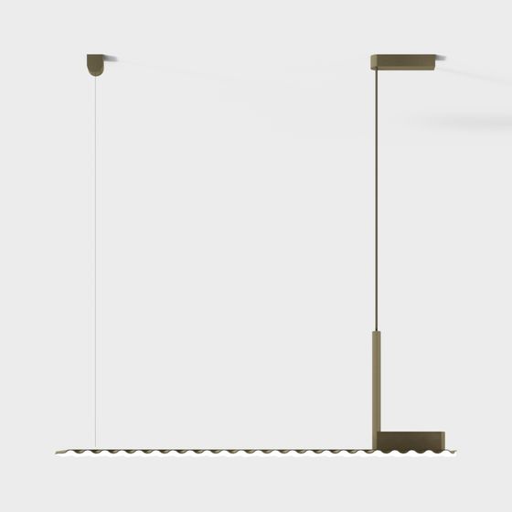 Elegant Low-Poly Pendant Light 3D model