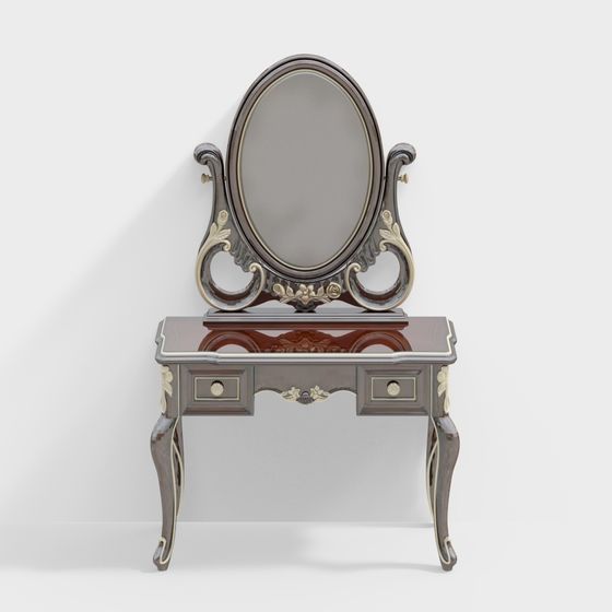 Elegant 18th Century Vanity Table 3D model