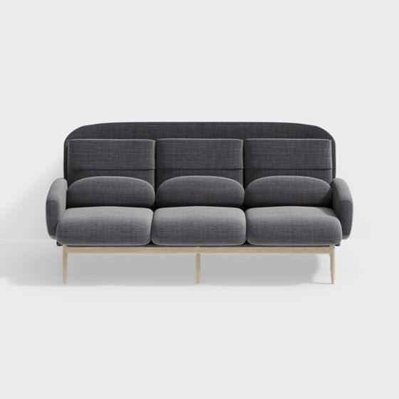 Urban Comfort 3D model Sofa for Modern Interiors