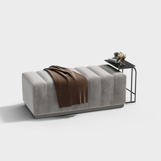 Modern Ottomans & Benches,Ottomans & Pouffes,gray
