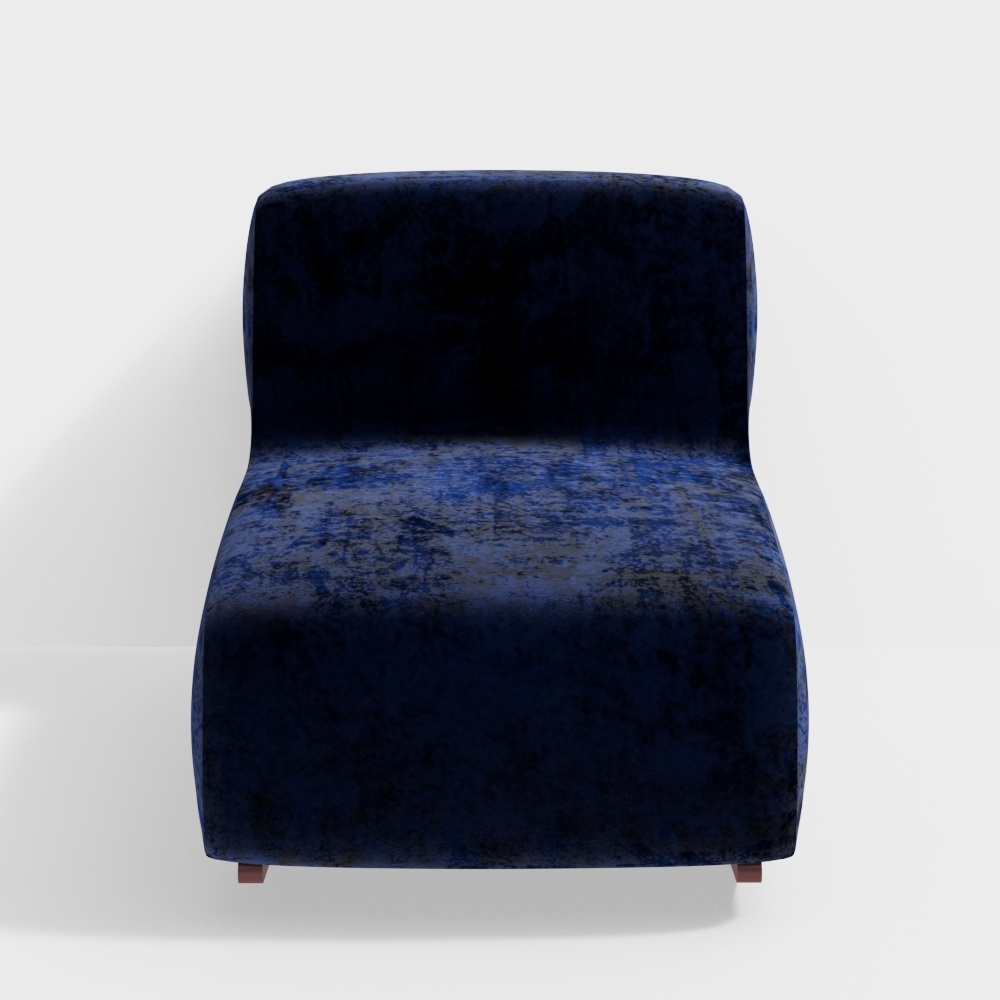 Sofa lắc ghế bập bênh kết hợp đa chức năng cho phòng khách nhỏ, gỗ tự nhiên Bắc Âu và nhung xanh